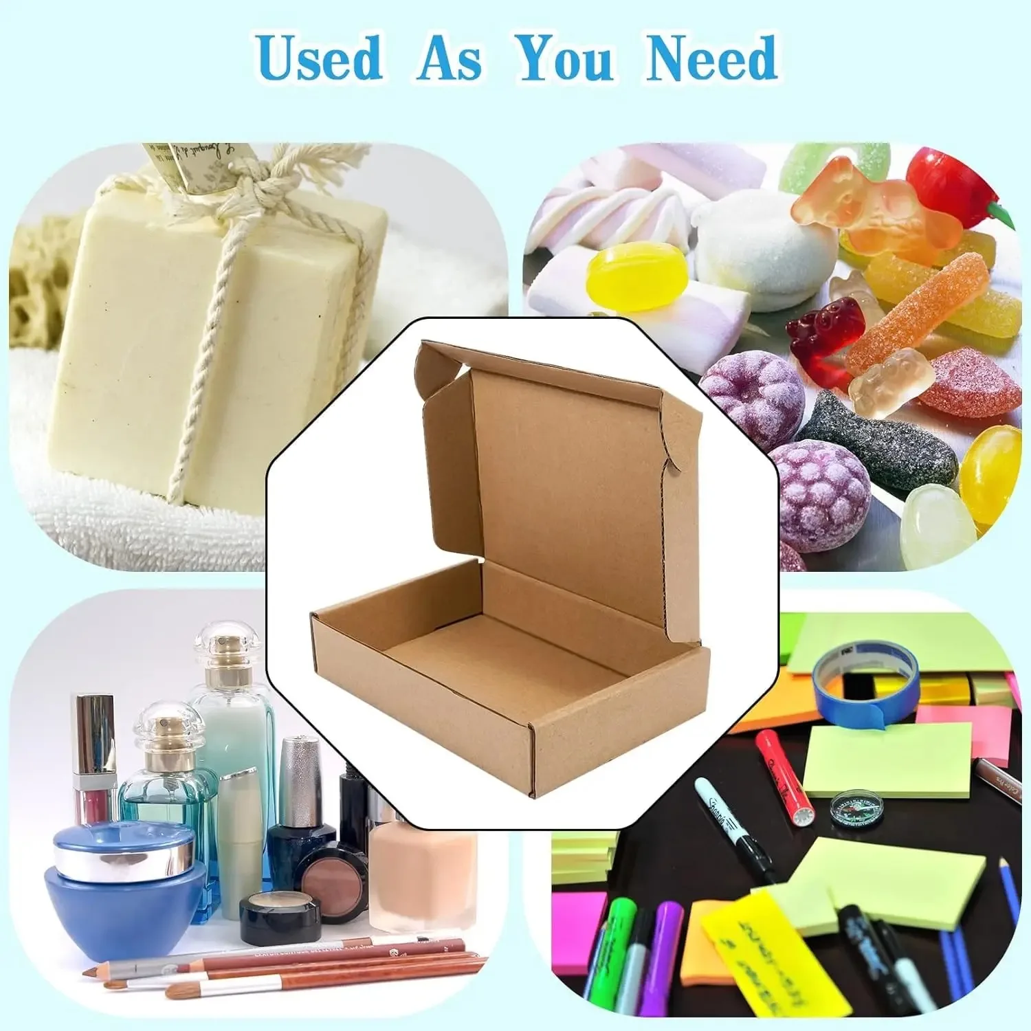 20PCS กล่องลูกฟูก Mailers-สีขาว/สีน้ําตาลกล่องกระดาษแข็งกล่องลูกฟูกกล่องจัดส่ง Mailer สําหรับ Mailer,ค่าเฉลี่ยและ Craf