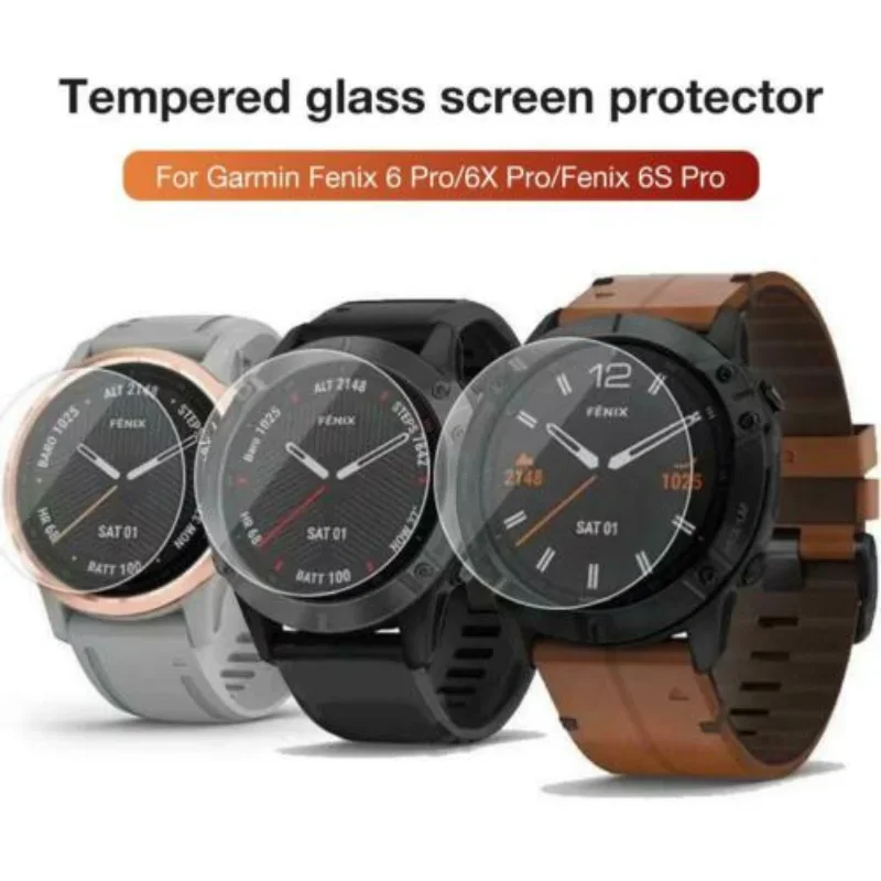 5-1Pack Tempered Glass for Garmin Fenix 6 6S 6X Pro Sapphire HD Screen Protectors Film for Fenix 6 6S 6X Smartwatch Accessories