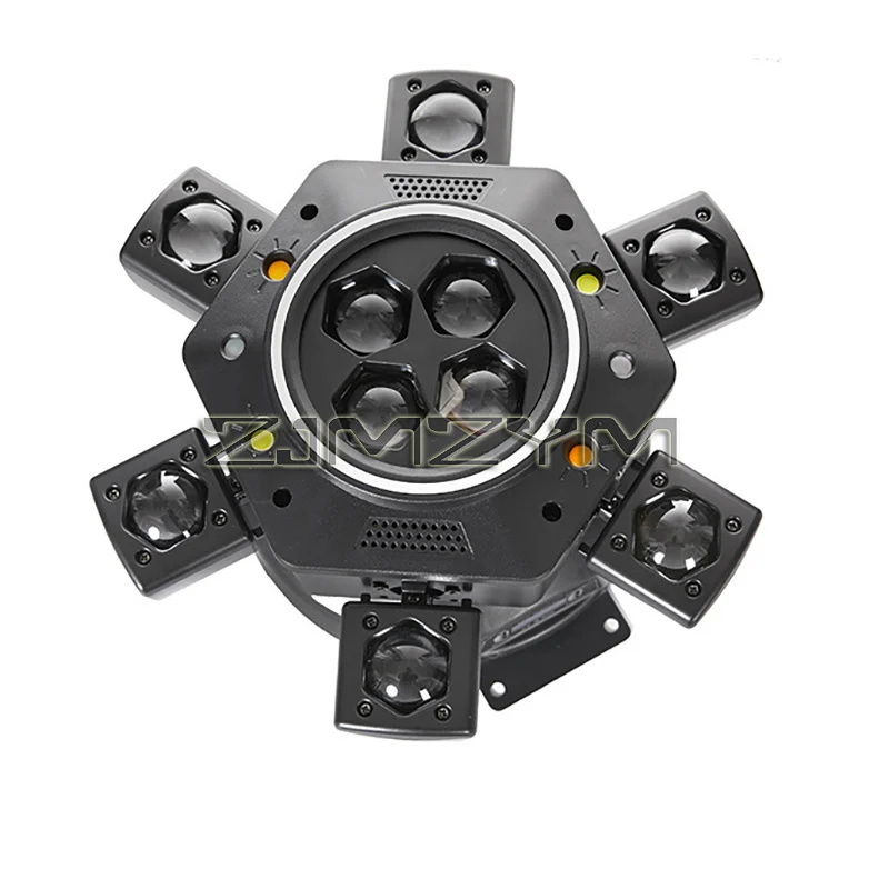 6-Arm Moving Head DJ Light 150W Remote Control Disco Party LED Beam Lights DMX512 Rotating Stage Effect Lighting