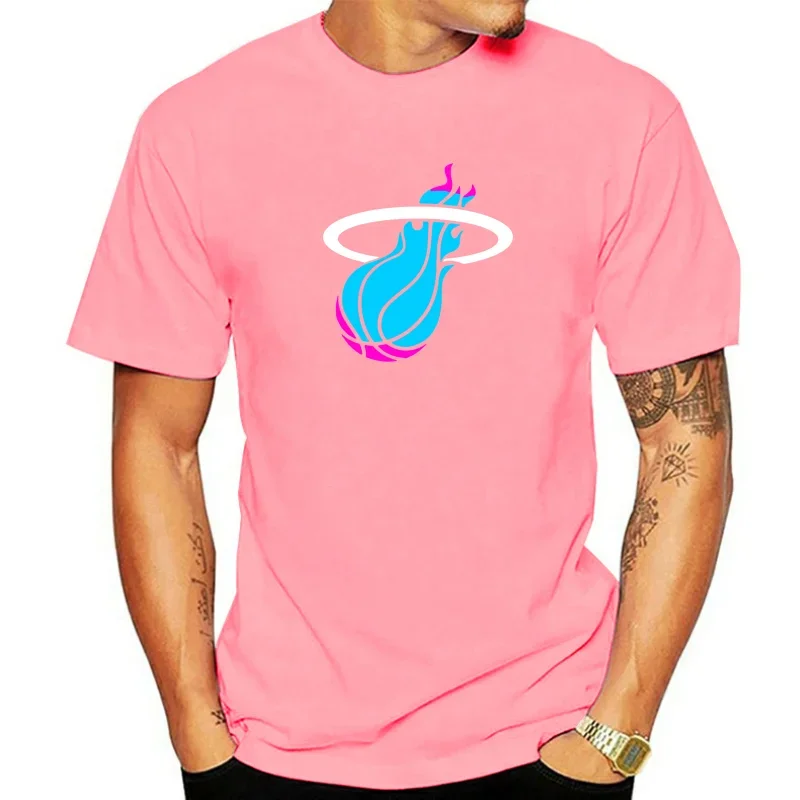 Miamis vices heat basketbal T-Shirt for adults  COTTON  t shirts for men  New Arrival streetwear  Casual T-shirts 2024