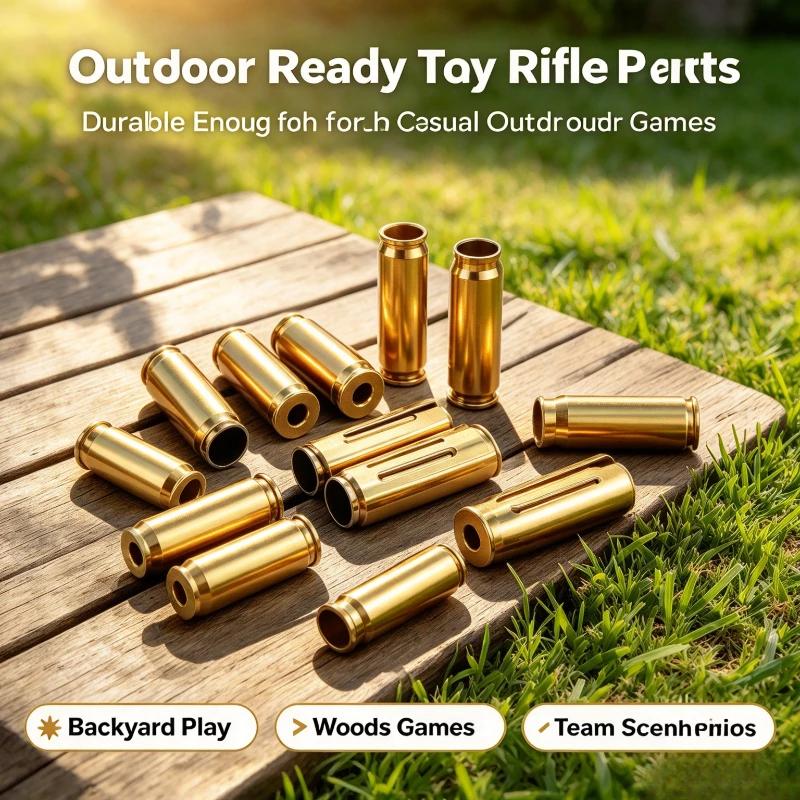 Toy Rifle Model Metal Shell Mag Components, Realistic Ejecting Design, Durable Finish, Smooth Outdoor Entertainment
