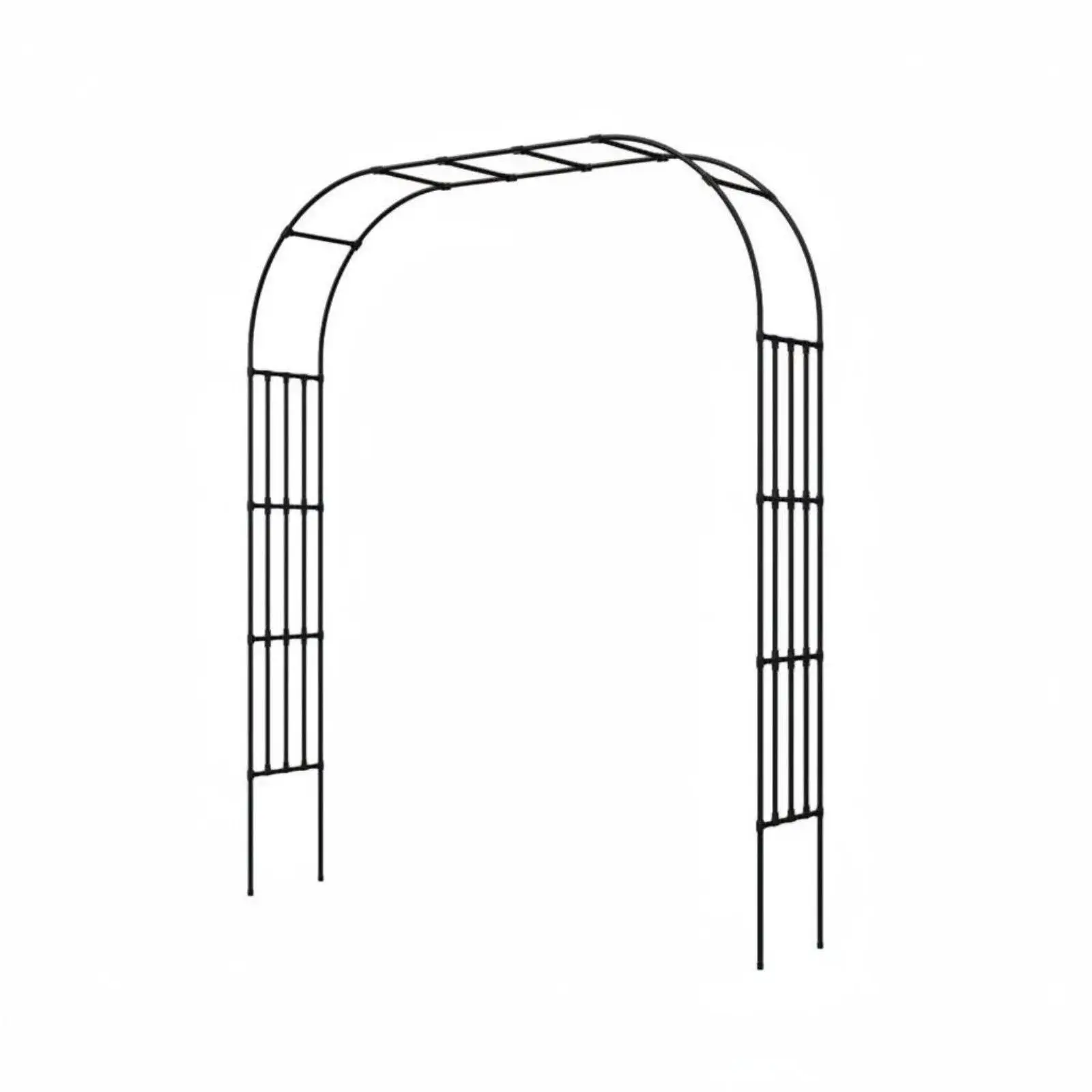 Rust Proof Arch Climbing Frame for Garden Focal Point Galvanized Steel Pipe PE Coated Elegant Plant Trellis Outdoor