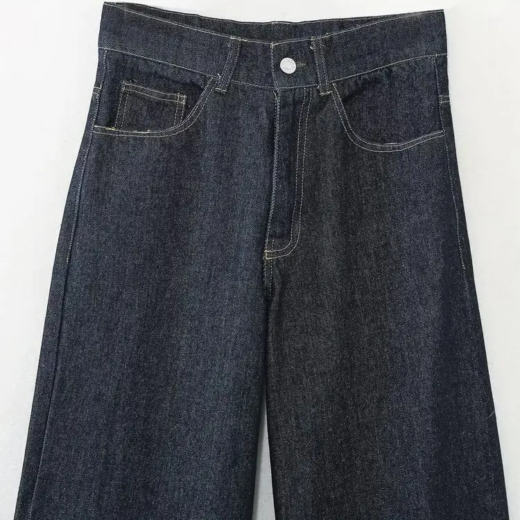 ZBZR Faionable Denim Jaet Mujer Otoño Nuevo Sle Par de prendas de vestir exteriores con pantalones de mezclilla Conjunto de dos piezas Ajuste universal