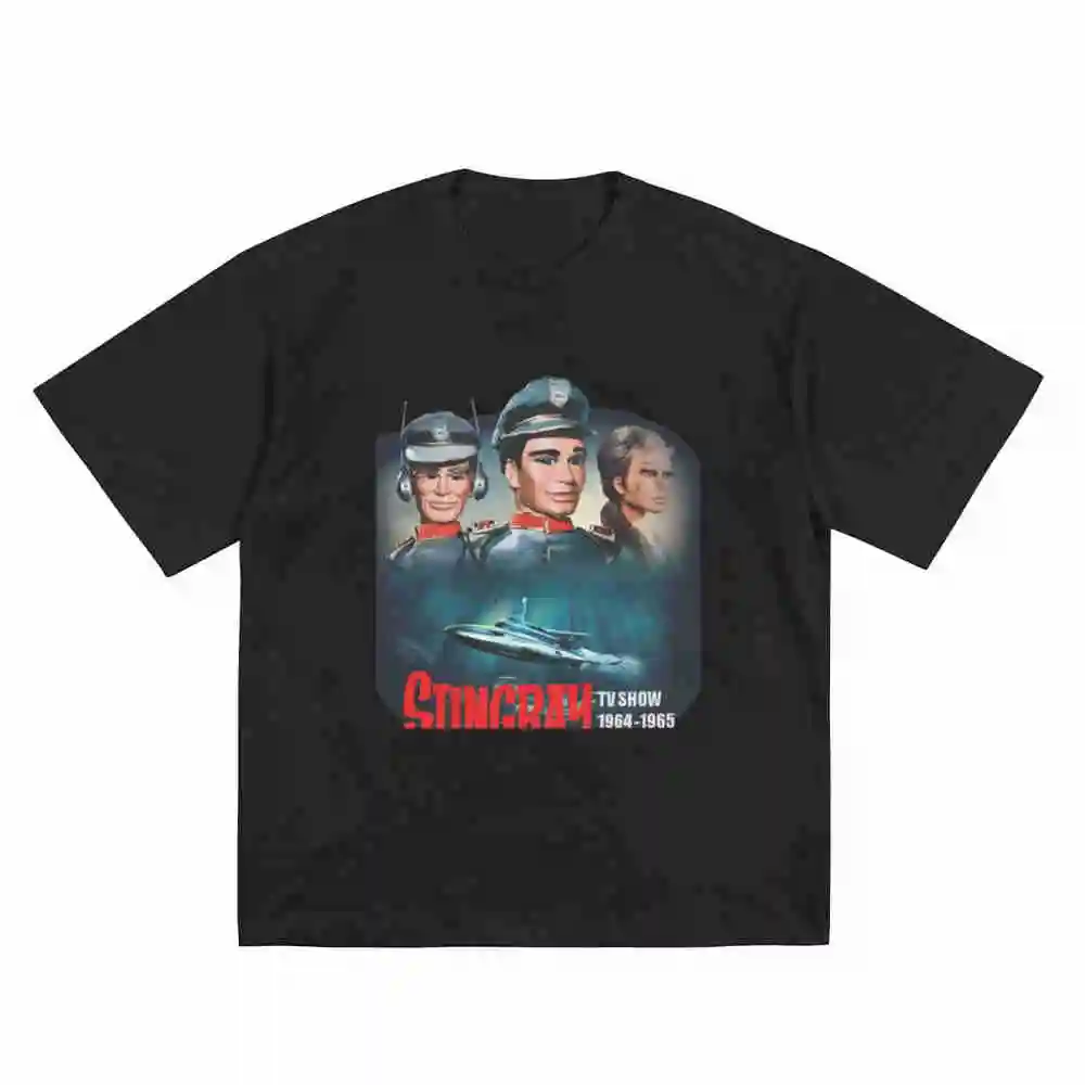 Stingray 1960S Retro Sci Fi Puppet Short Sleeve Tee 100% Cotton T-Shirt