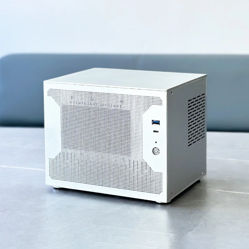 8 9 Bay NAS Case Mini ITX Aluminum Chassis PSU Support 2.5 SSD Home Network Storage Box