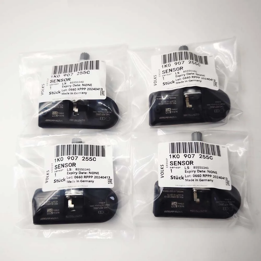 High Quality 4PCS Tire Pressure Sensor 1K0907255C 1K0907253D 1K0907253E 315Mhz TPMS For Audii A3 A4 S4 S5 VW Passat Jetta