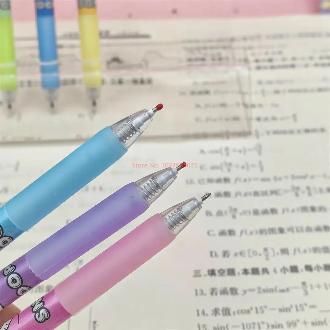 36 قطعة أنيمي سنوبي جل القلم الكرتون 0.5 الصحافة السوداء قلم توقيع معبأة بشكل فردي طالب القرطاسية بالجملة