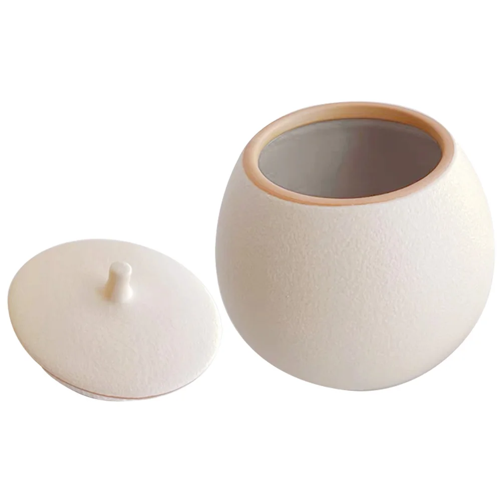 

Ceramic Pot Candy Jar Storage Supply Decorative Tea Canister with Lid Coffee Ceramics Jars Lids Household Container
