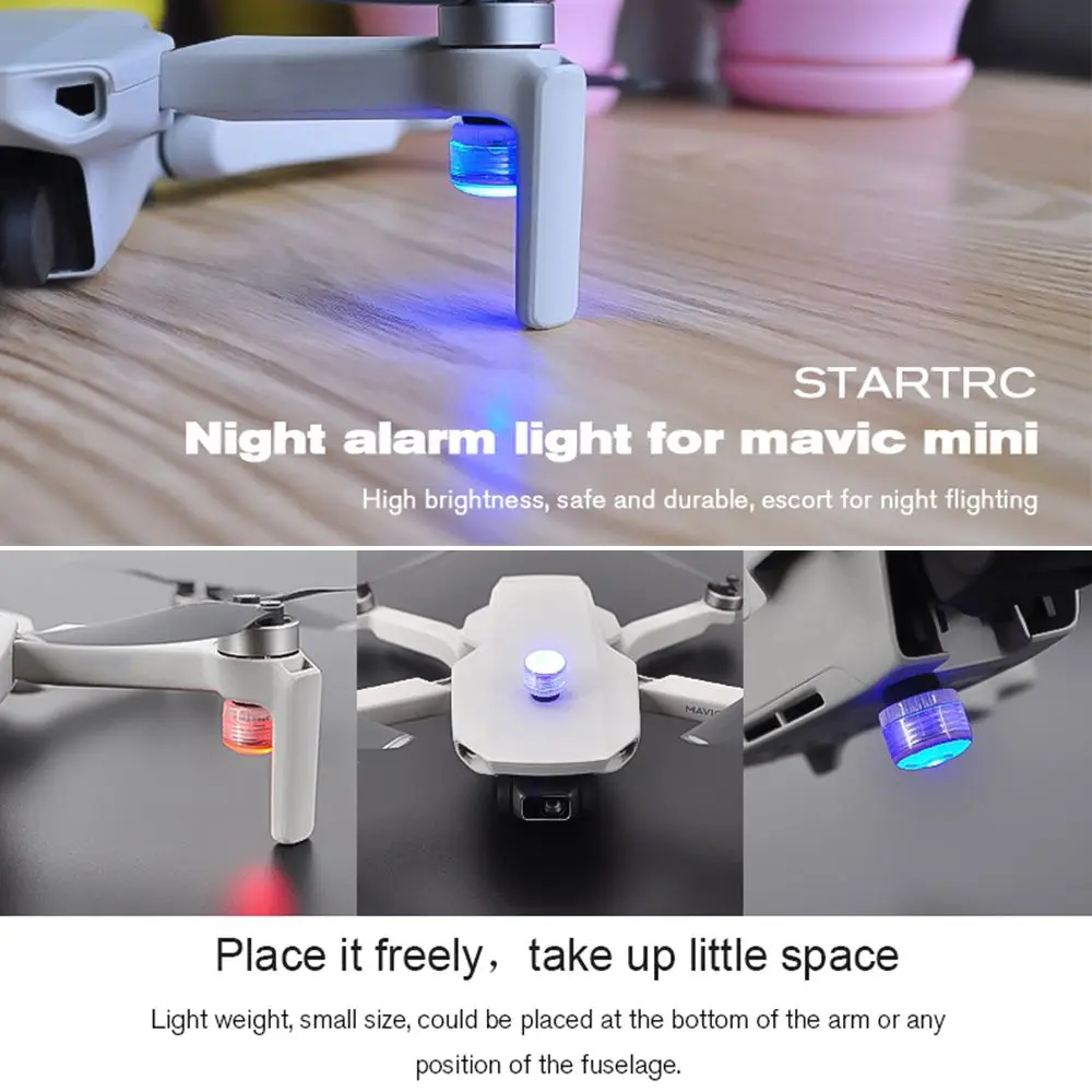 For DJI Mini 3 Pro/Mini 2/Mini/Mavic 3 Drone Strobe Light LED Night Flight Signal Night Light Flash Anti-collision