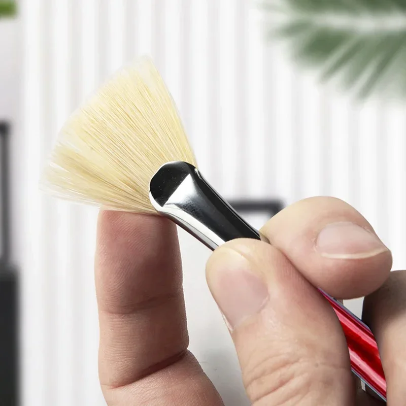 1pcs /9pcs Bristles Fan Brush Painting Oil Paintbrush Gouache Acrylic Watercolor Brush Professional Art Supplies
