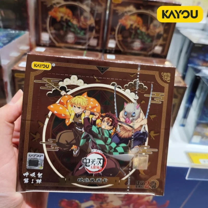 Tarjetas Coleccionables Kayou Demon Slayer, Colección Dawn, Paquete Breath, Volumen 1, Producto Oficial y Auténtico de Anime, Mercancía Coleccionable para Adultos