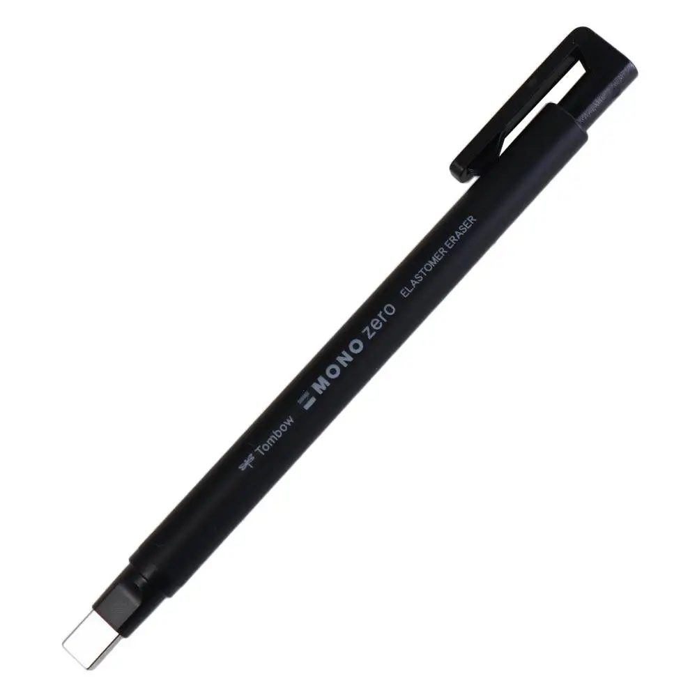 Press Type Mechanical Eraser High Precision Refillable Pen Shape Rubber High Gloss Painting Pencil Eraser Manga Highlight