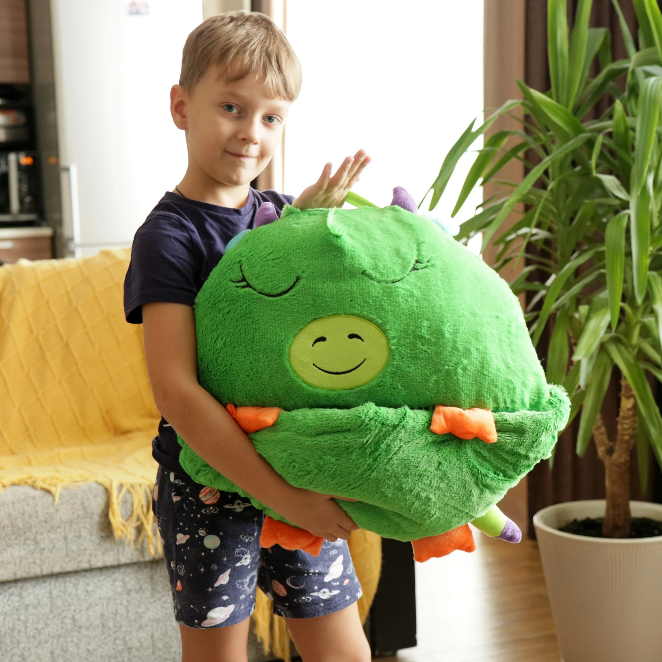 子供用漫画動物寝袋 枕付き 快適なぬいぐるみ 暖かいスリーピーサック 男の子と女の子用 ソフトな誕生日プレゼント