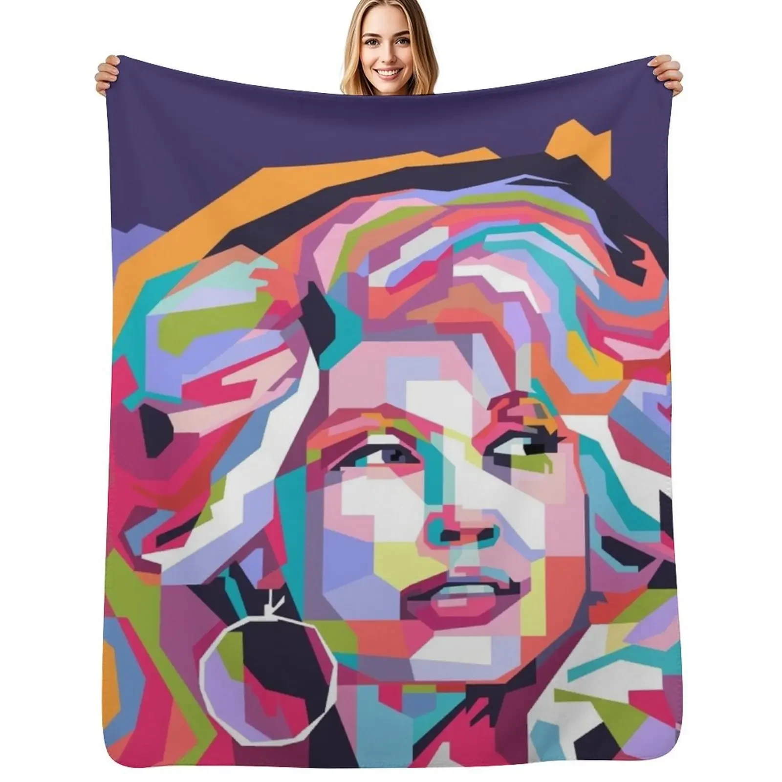 

Abstract Dolly Parton in WPAP Throw Blanket Blankets Sofas Of Decoration Luxury Throw Hairy Blanket