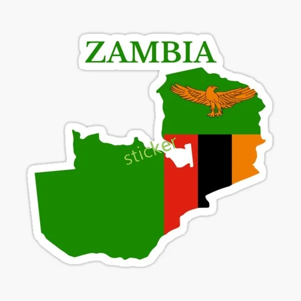 

Zambia Funny Car Stickers Motorcycle Surfboard Decal Campervan Windshield Waterproof Sticker