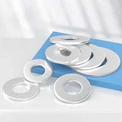 10/50/100pcs Aluminum Flat Washers Sealing Ring Gaskets Plug Oil Seal Fittings M3 M4 M5 M6 M7 M8 Thickness 1 1.5 2 3 4mm
