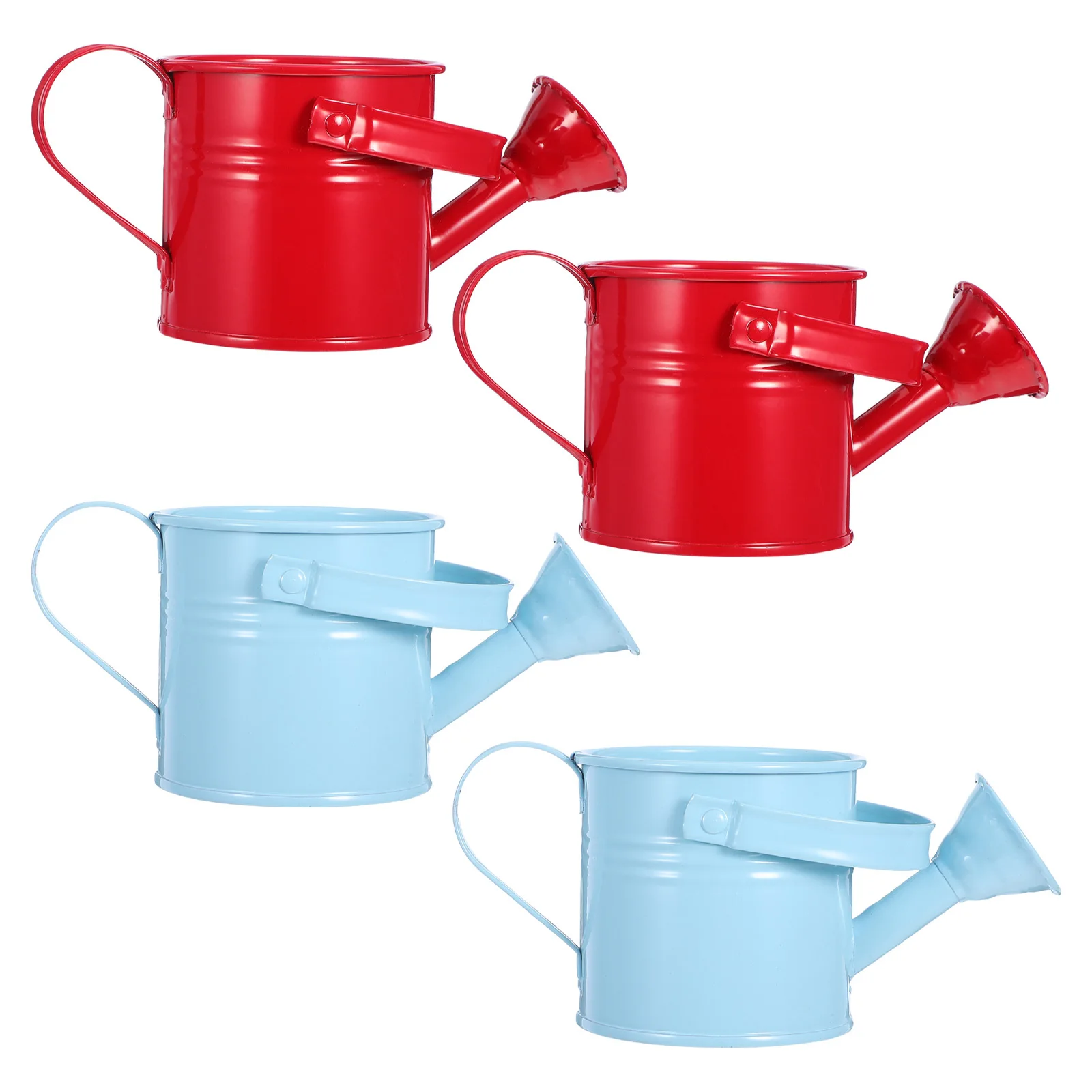 

4Pcs Premium Iron Watering Can Balcony Gardening Pot Long Mouth Indoor Use Watering Can Iron Art Sprayer Horticulture Tool