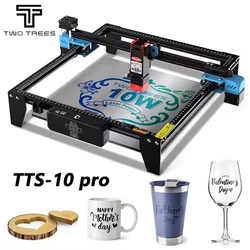 TWOTREES TTS pro10W OEM High Precision Engraving 32-Bit Motherboard 300*300mm Work Area APP Connect longer laser engraving machi