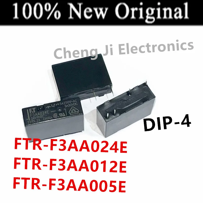 10PCS/Lot   FTR-F3AA005E 、FTR-F3AA012E 、FTR-F3AA024E   DIP-4  New Original Power Relay   F3AA024E、F3AA012E、F3AA005E