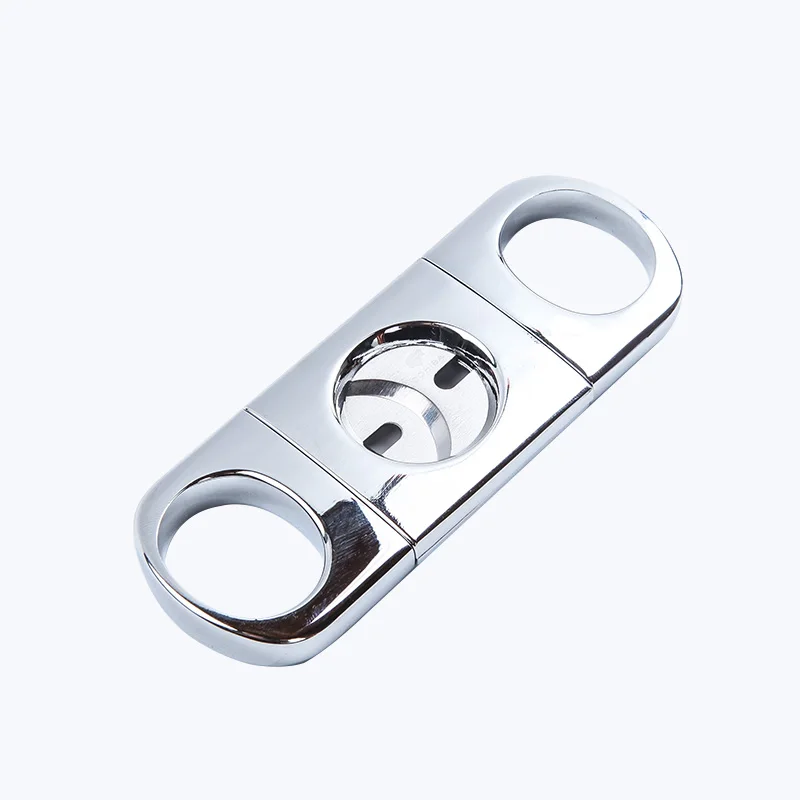 

New 1pcs Square Guillotine Stainless Steel Knife Cigar scissors ,cigar accessories Cuba With Cigar Punch And Gift Box