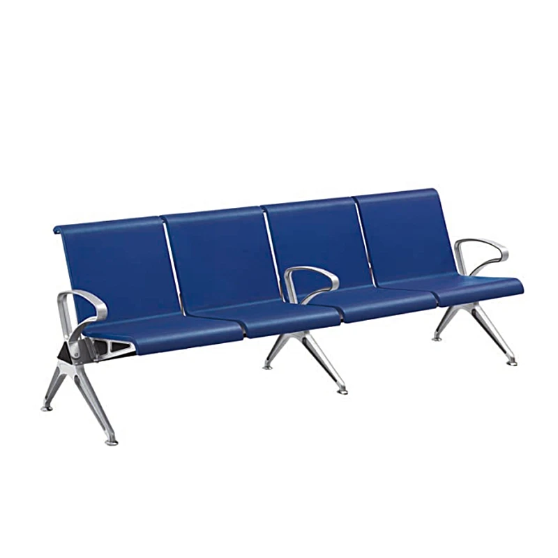 

Factory Wholesale Airport Waiting Chair Steel PU Leather Cushion Three Seats Tandem Bench Hospital 3 Seater Waiting Chairpromote
