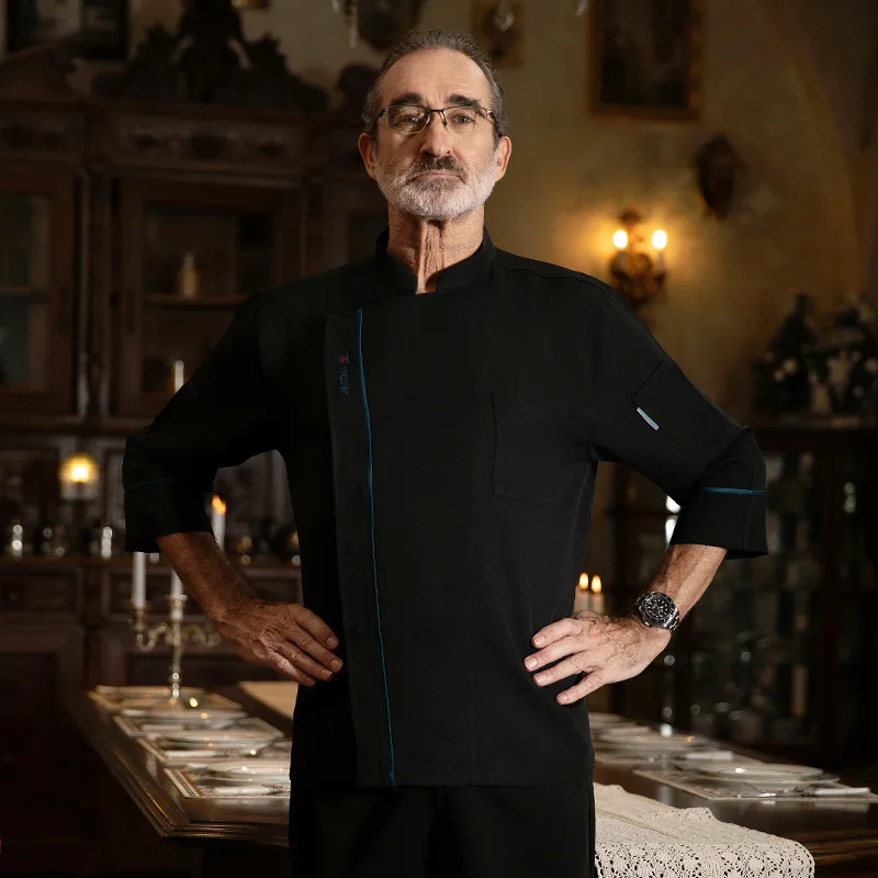 Chef vêtements de travail à manches longues automne hiver Restaurant Cuisine Cuisine occidentale Cuisine restauration cantine cuisson gâteau pain vêtements