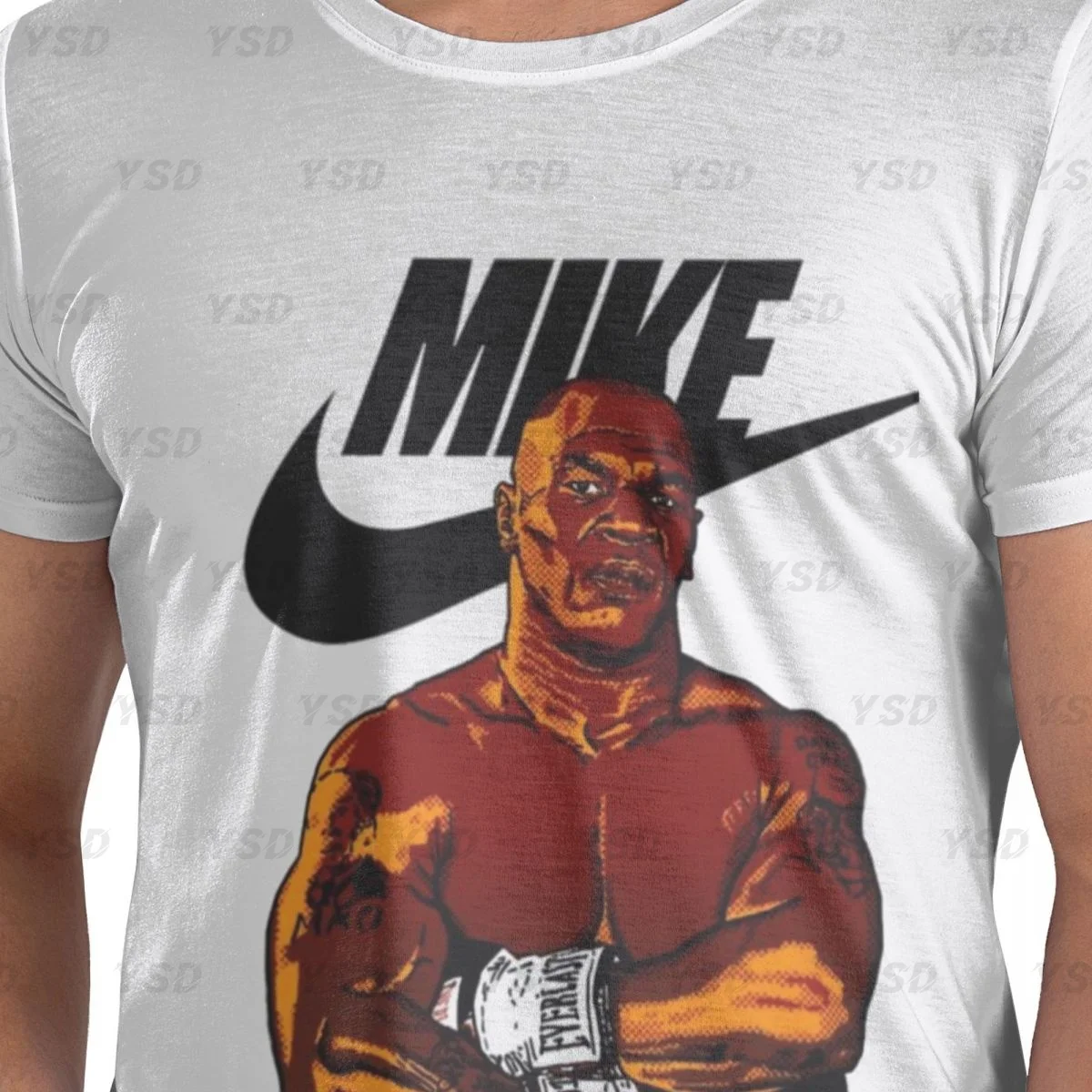 Mike Tyson Boxing Retro Boxing Men\'s tight fitting sports T-shirt,cosy,Oversized T shirt