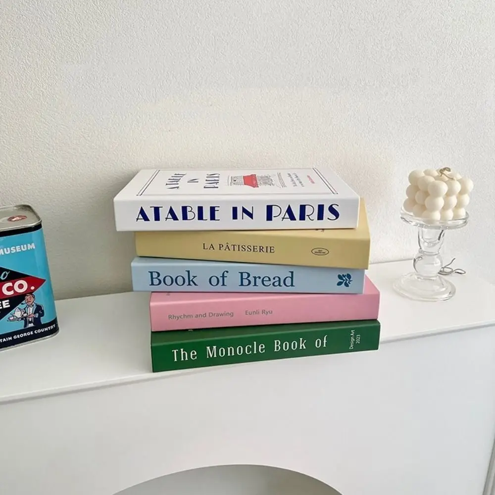 كتب مزيفة على الطراز الحديث محاكاة ، كتاب نموذج قابل للطي ، ديكور منزلي ، عرض الرف ، دعامة التصوير الفوتوغرافي ، جديد #5