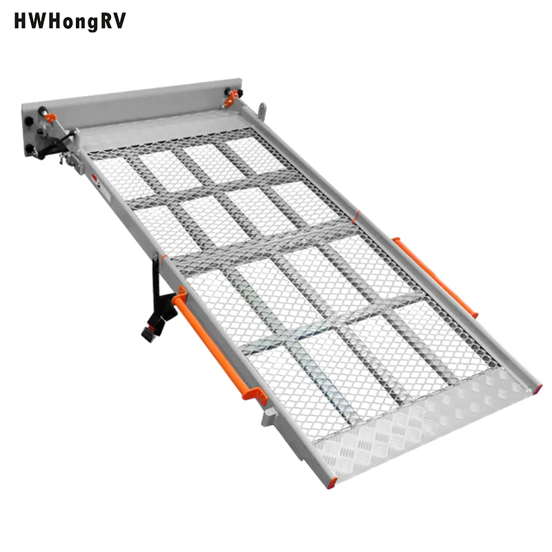 

HWHongRV Mainly Aluminum Handicap and Wheelchair Ramp for Minivan Entryway Wheelchair Ramp with Steel Material，Van Entryway Ramp