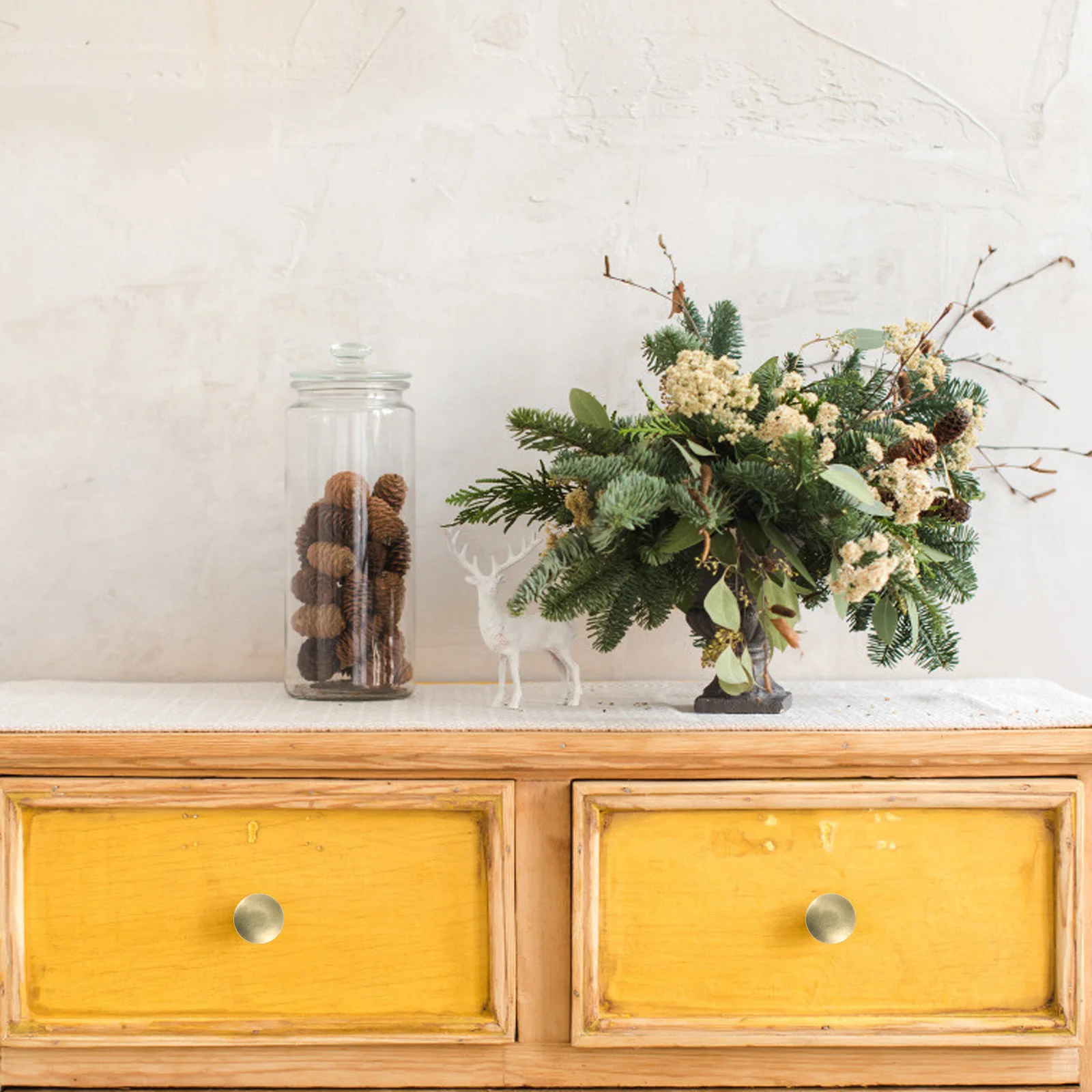 

12Pcs Round Small Cabinet Pull Handles Door Knobs Simple Drawer Cupboard Wardrobe Hardware Door Pull Handle Round Cabinet Knob