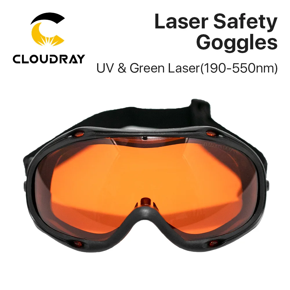 Cloudray 355nm laserowego UV okulary ochronne OD6 + 190-550nm okulary ochronne tarcza okulary ochronne UV maszyna laserowa
