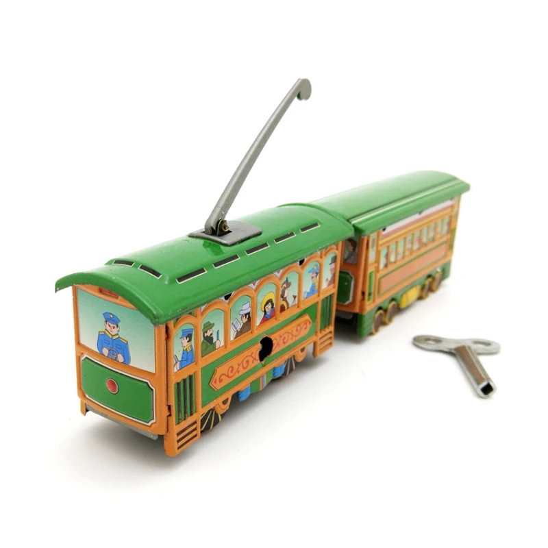 

MS515 Tandem Tram Vintage Toys Creative Gifts Personalized Theme Shop Decoration Iron Toys Wholesale