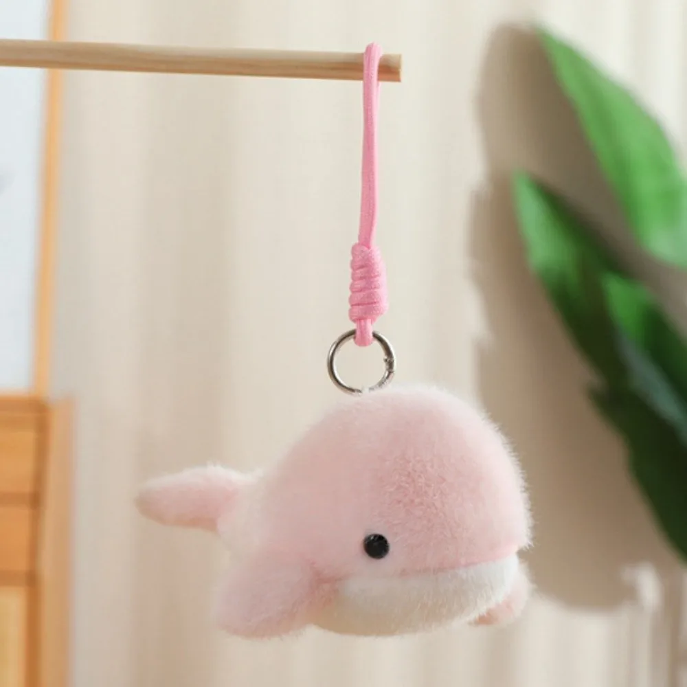 LLavero de muñeco de peluche con delfines y animales en el océano, colgante para bolso, mochila, dijes, llavero de Animal relleno, llaveros de muñeco de peluche suave y divertido