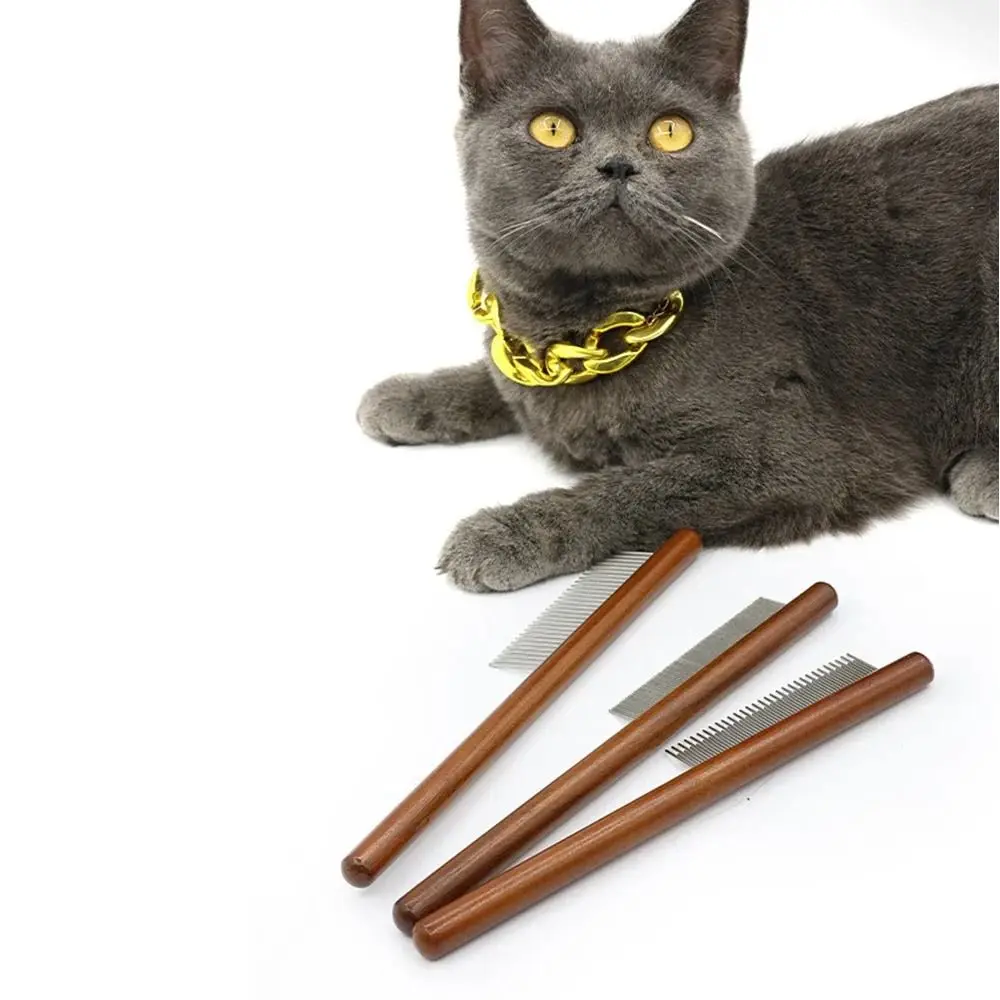 New Long Hair Cat Combs Open Knots Remove Floating Hair Cat Comb Brush Pet Cleaning Supplies Pet Accessories