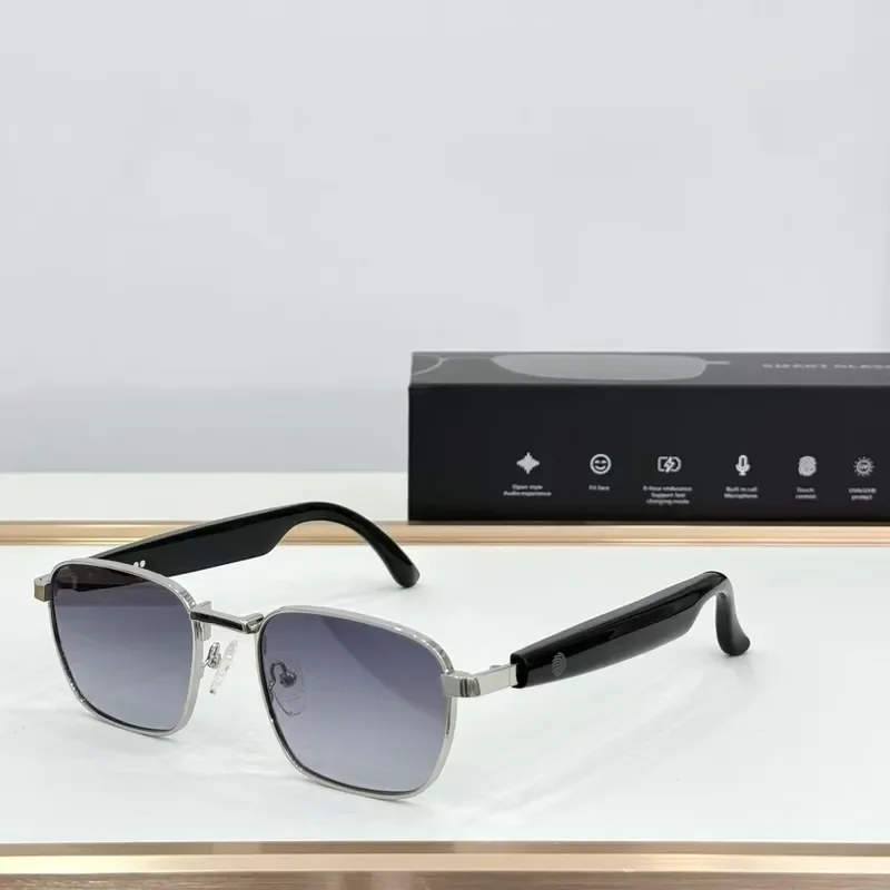 AI Smart Glasses Real Time Translation Bluetooth Headset Wireless Earbuds Multilingual Interpreter For Travel Business