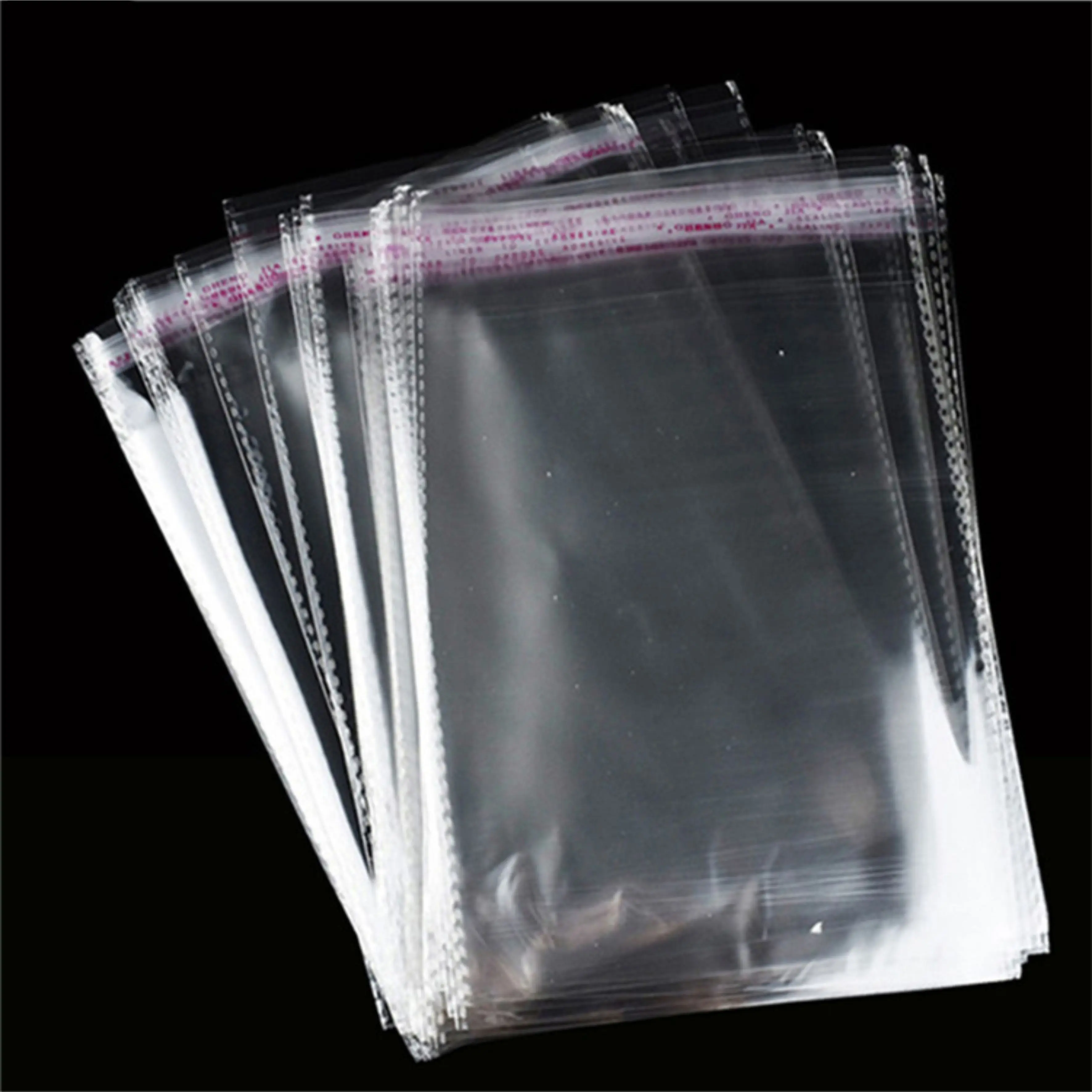 Packaging Bags for Cellophane Candy Garment Clothing, Self Seal Adhesive BOPP PP Opp Poly Plastic Cello Packaging Bags, Customiz