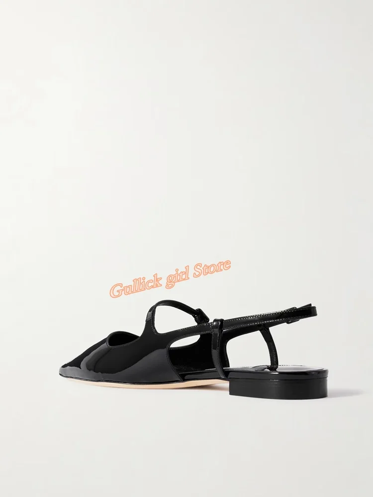 백 스트랩 로우 힐 펌프 섹시한 뾰족한 발가락 발목 버클 스트랩 섹시한 뾰족한 발가락 슬립 패션 2025 봄 가을 여성 드레스 신발