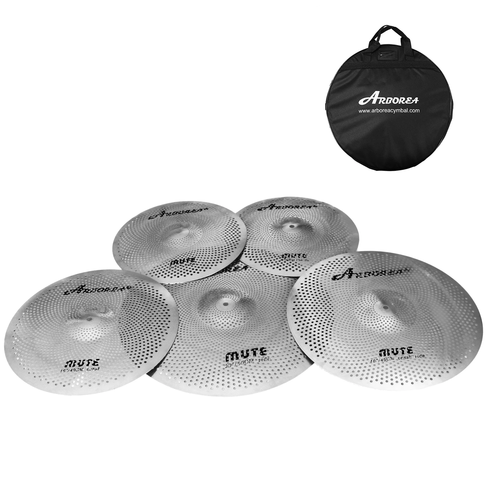 Arborea Low Volume Cymbal Pack 14“Hihats+16”Crash+18\