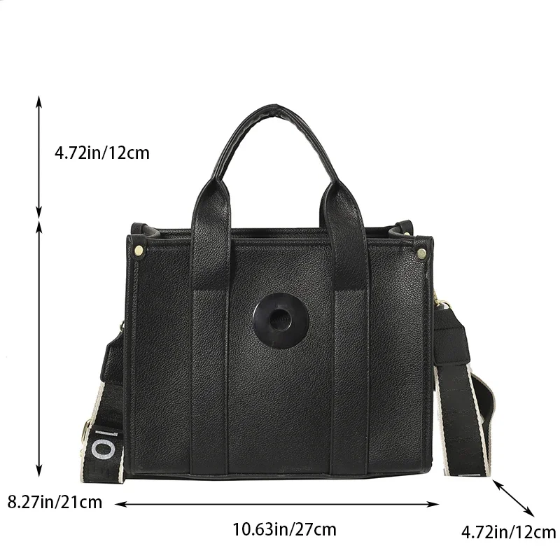 Women\'s Bag Large Capacity Women\'s Shoulder Bag Leather Tote Bag Fashionable Simple Commuting Handbag Shopping