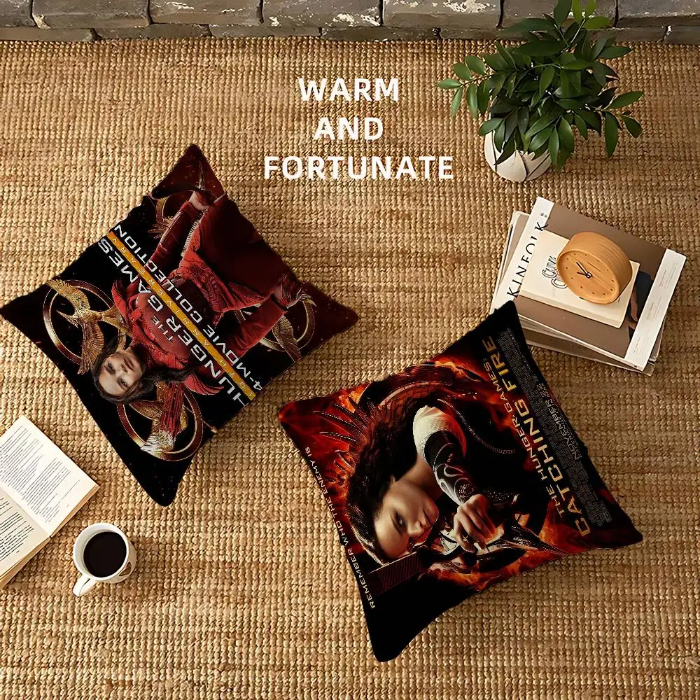 فيلم لعبة الجوع 45*45 سنتيمتر غطاء الوسادة وسادة غطاء ديكور المخدة المنزل المخدة لوسادة الأريكة #2