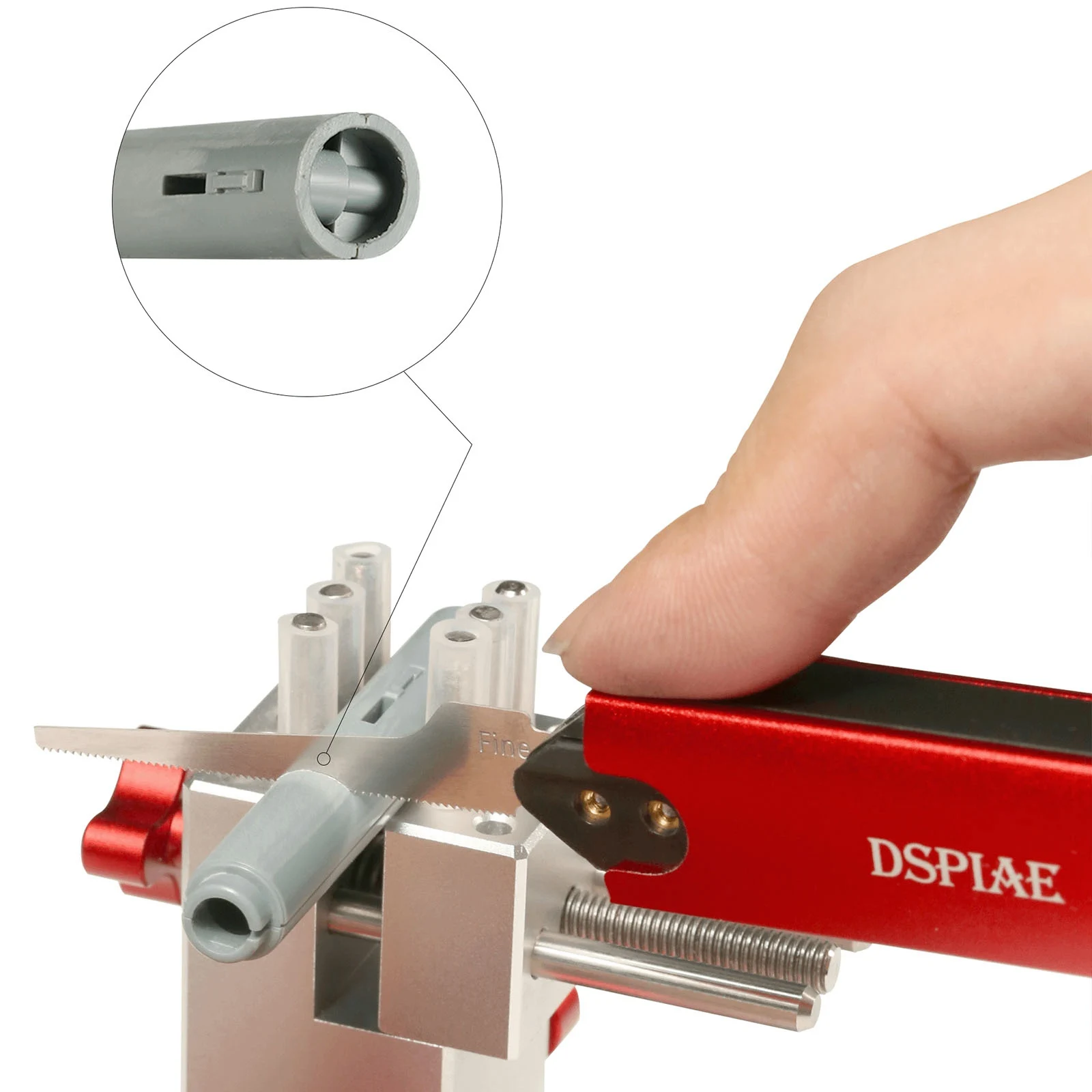 DSPIAE AT-TVB AT-TVA Vise Craft Tools Directional  Table-top Vise for Modeler Bench Vise Universal Power Tool Parts with Saw