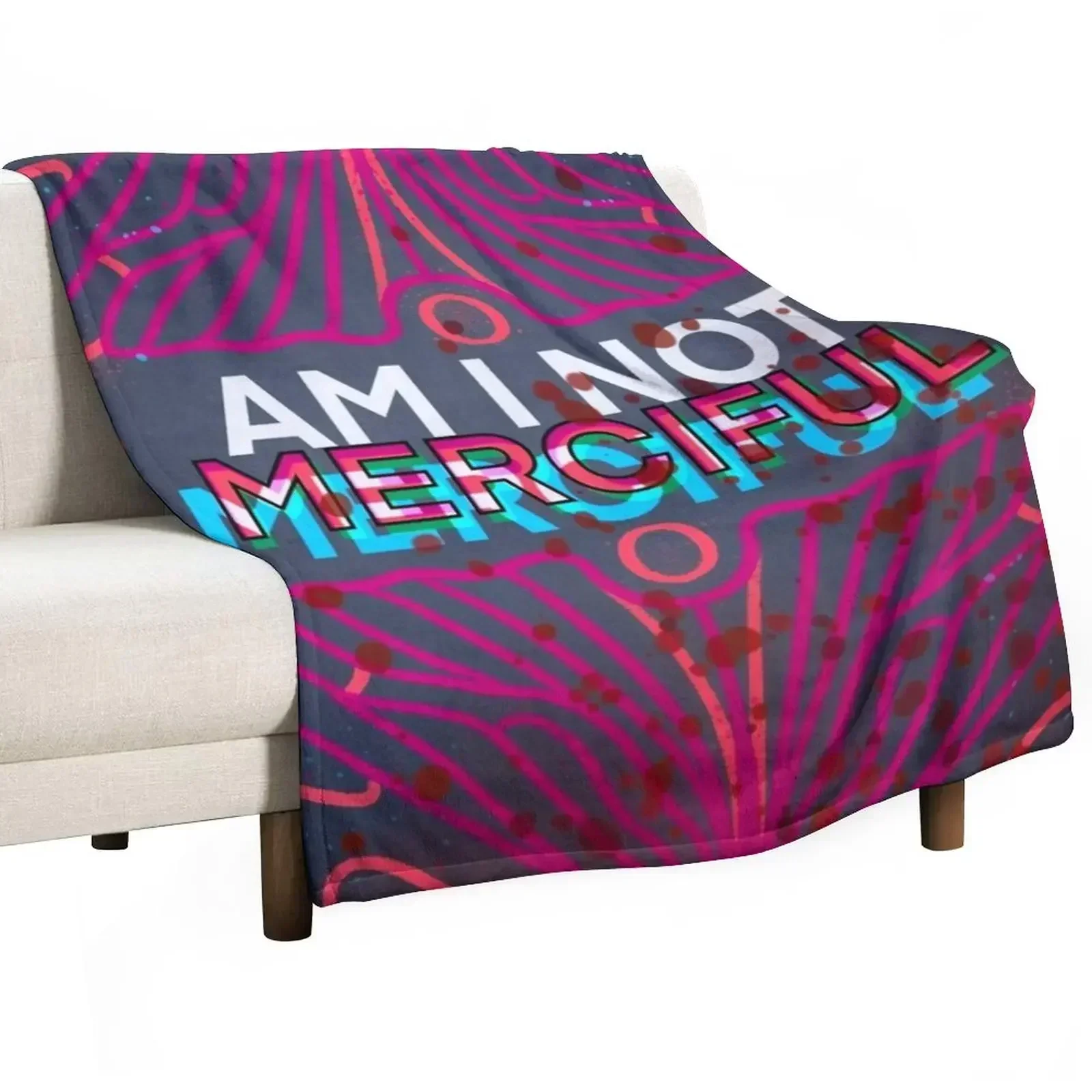 Am I Not Merciful? - Illuminae Inspired Throw Blanket halloween warm winter wednesday Sofa Throw Vintage Cute Blankets