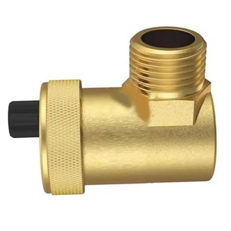 BHBD-External Thread Brass Quick Bleeder G1/2 Pressure Release Relief Valve For Water Heating Systems In HVAC Applications