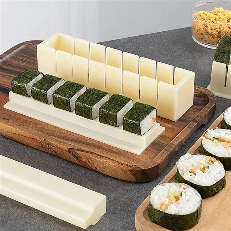 ABXF-Sushi Grinder Making Tools Sushi Driver Rice Round Mold Mold Square Sushi Grinder Making Tools Kitchen Cooking Tools
