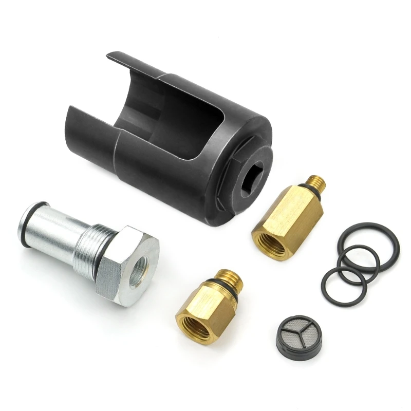 Oil Adapters 6.0 IPR Socket with Seal Air Test-Fitting Tool Compatible for 6.0L Powerstroke Engine