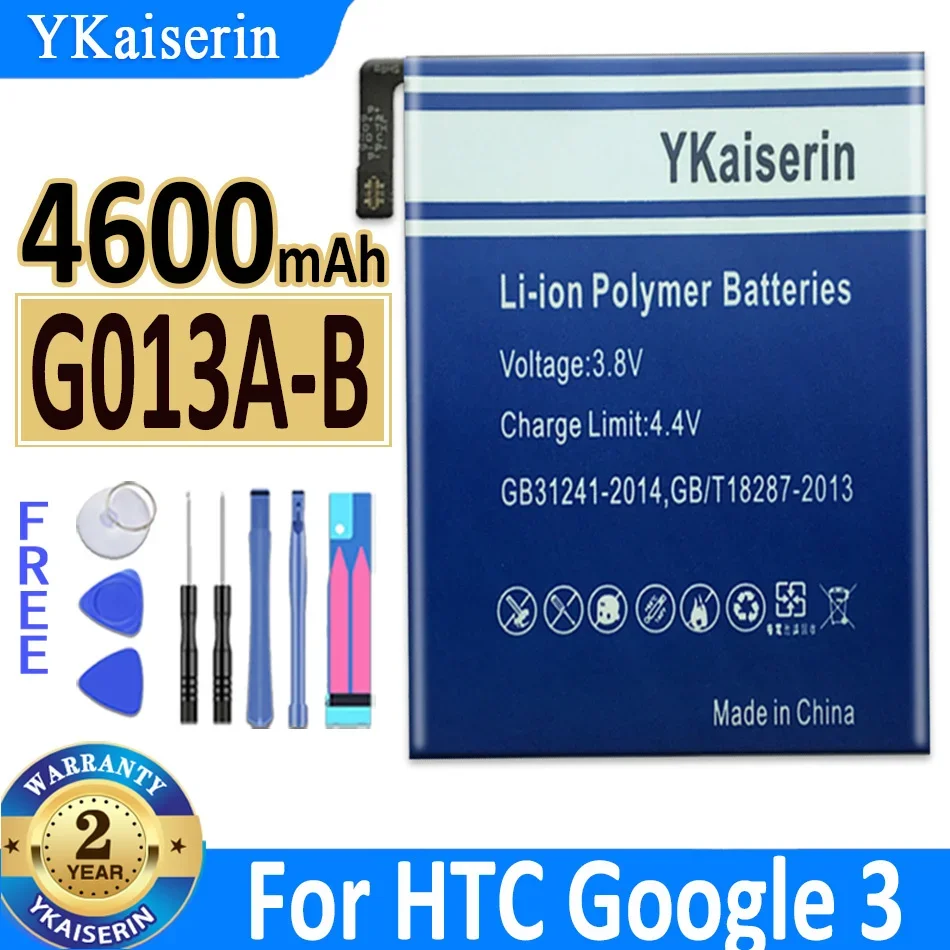 YKaiserin Battery For HTC Google Pixel 2 2B 2XL 3A 3 Lite 3XL 3AXL 4 4A 4Xl 4X 5 XL X/For Nexus S1 M1 G013B G013A Batterij