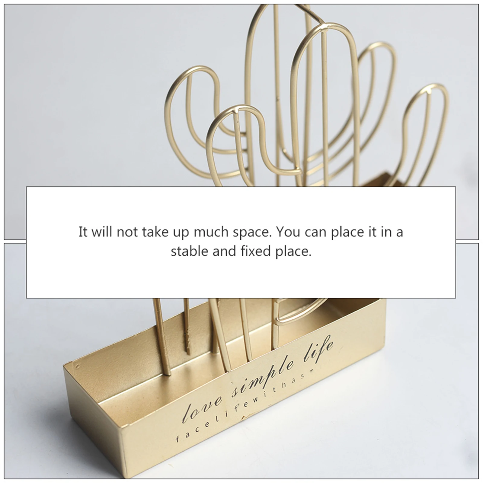 

1pc Cactus Shaped Holder Iron Incense Stand For Home Decoration Pest Control Hollow Frame Hanging Shelf Metal Hook