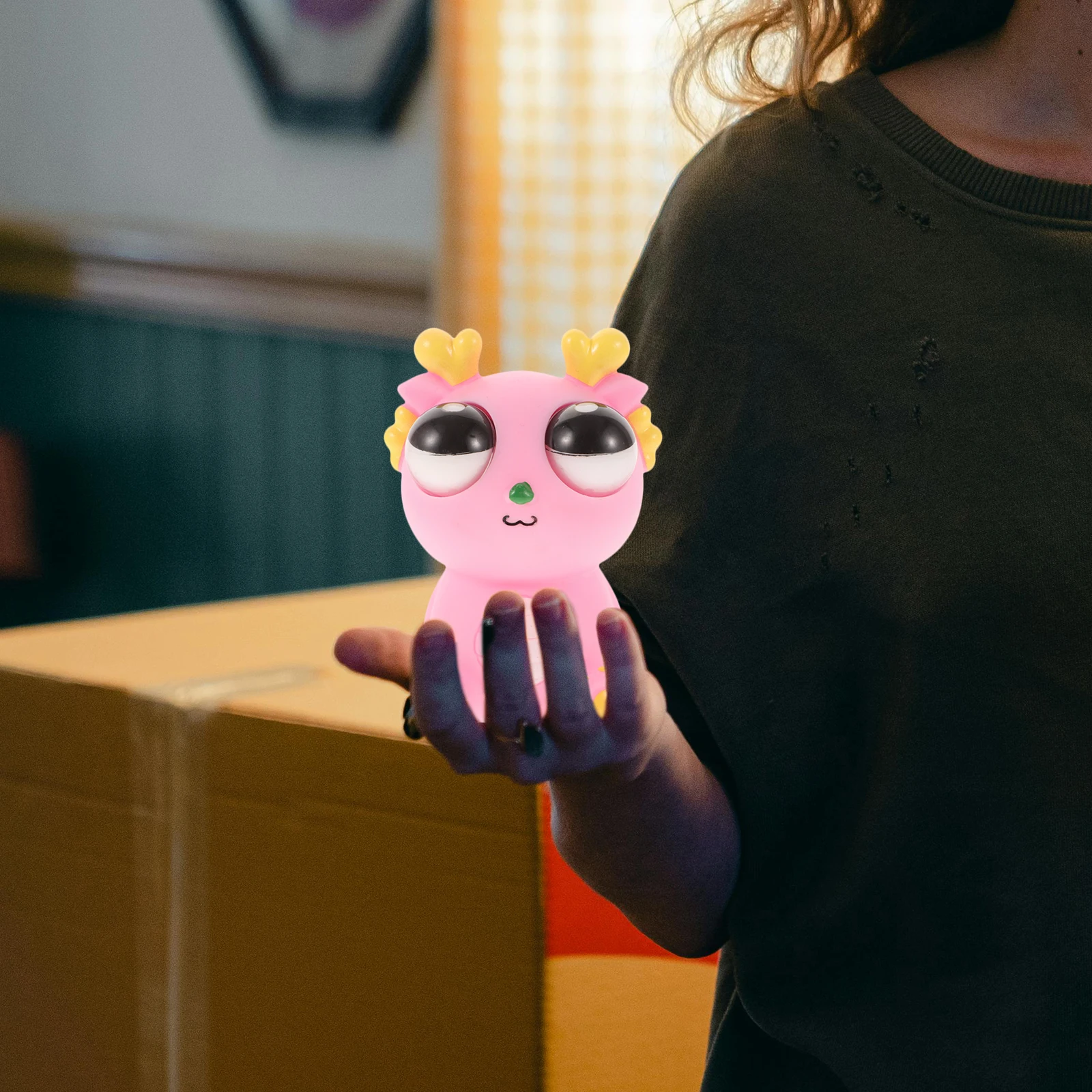 

Eye Popping Squeeze Toy Staring Dragon Decompression Toys Animal Eyes Plastic Elastic Anxiety Child