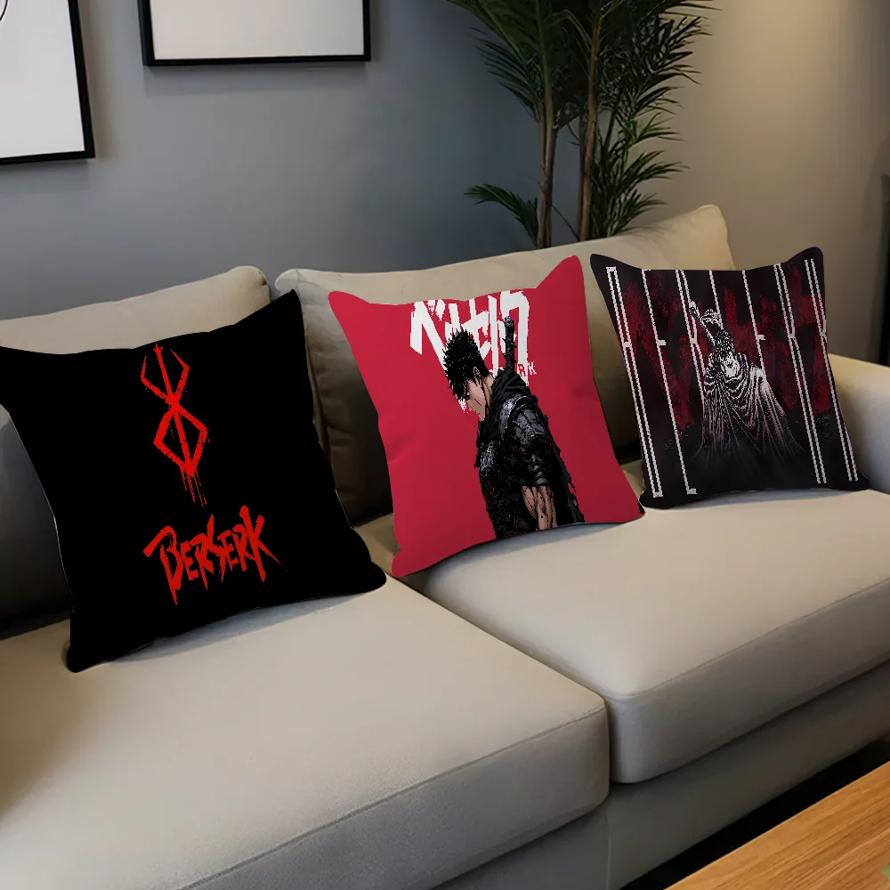 Anime Berserk Gut Cartoon Pillow Gift Home Office Decoration Bedroom Sofa Car Cushion Cover Case 45x45