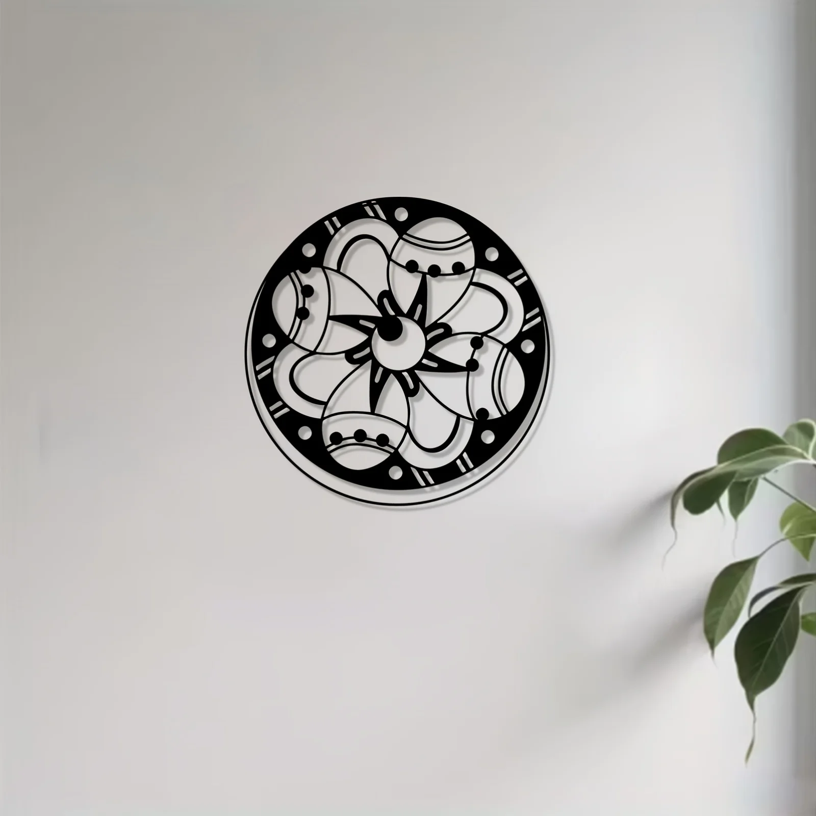 Brand Mandala Iron Wall Art Rustproof Metal Decor Indoor Bedroom Outdoor Garden Fence Ornament Weatherproof